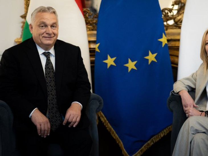 A nap képe: Orbán Viktor és Giorgia Meloni összemosolyogtak
