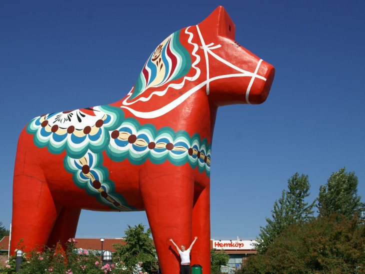 Dalarna, a piros falovacskák hazája