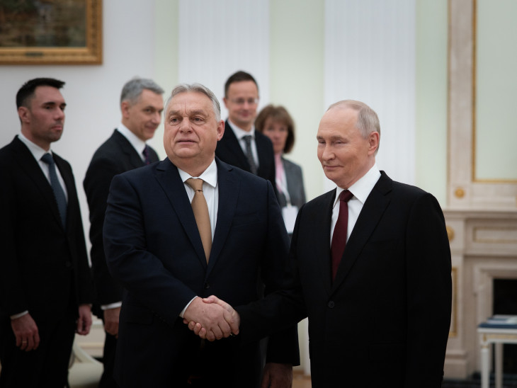 Megdicsérte Putyin Orbán Viktort Moszkvában 