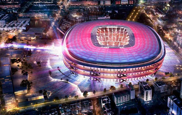 Így nézhet ki a felújított Camp Nou Stadion (Forrás: Twitter/FC Barcelona)
