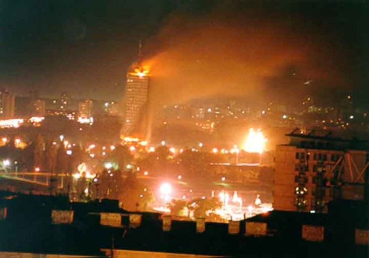 A NATO Belgrádot is bombázta. Forrás: Facebook