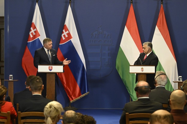 A magyar kormányfő szerint a két ország érdekei 99 százalékban egy irányba mutatnak. Fotó: MTI / Koszticsák Szilárd