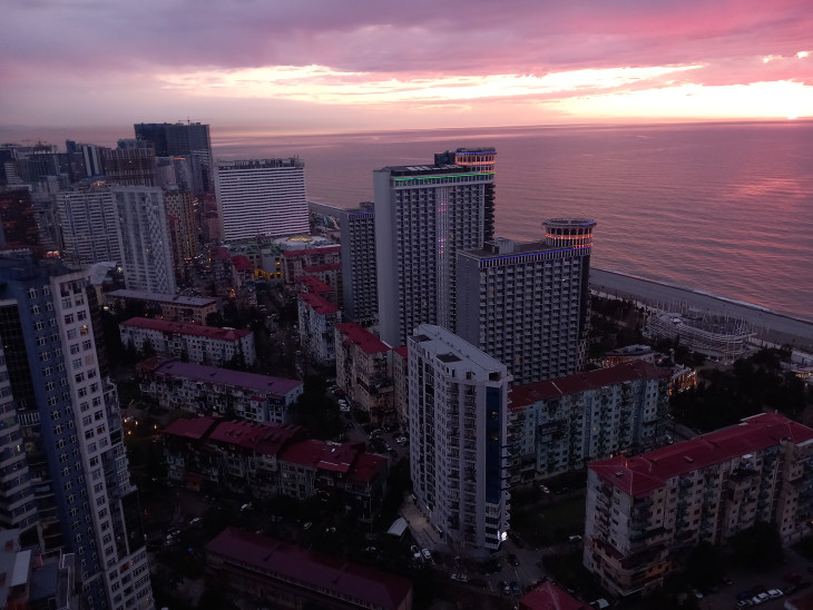 Az Orbi City 40. emeletéről tiszta időben Törökország partjai is látszódnak