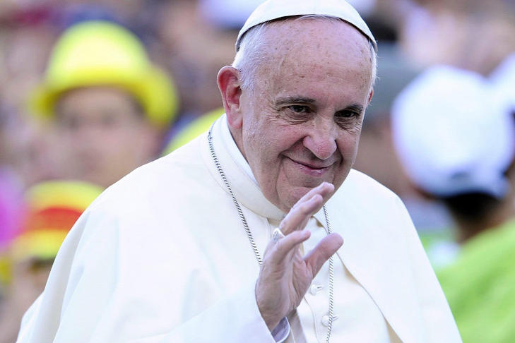 Ferenc pápa: Erre az értelem nélküli öldöklésre nincsen semmilyen igazolás. Fotó: MTI