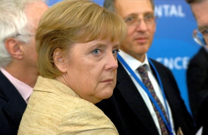 Angela Merkel biztos nem ezt akarta (fotó: MTI/EPA)