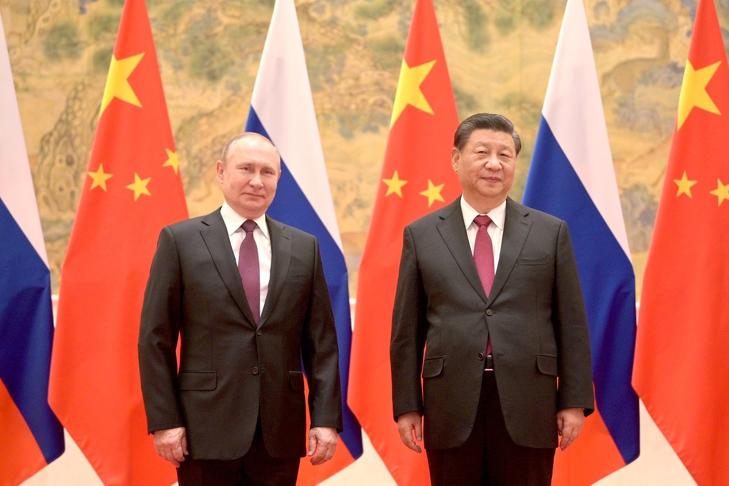 Vlagyimir Putyin orosz és Hszi Csin-ping kínai elnök Pekingben 2022. február 4-én. Fotó: kremlin.ru