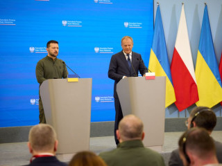 Volodimir Zelenszkij és Donald Tusk megállapodást írt alá
