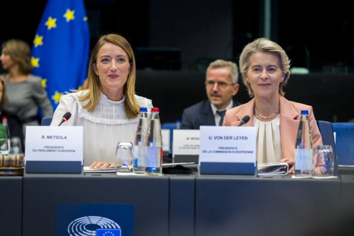 Metsola, von der Leyen