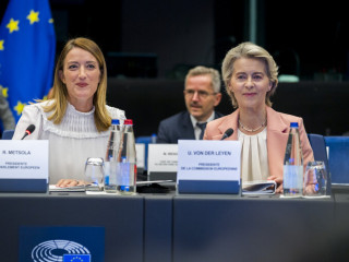 Metsola, von der Leyen