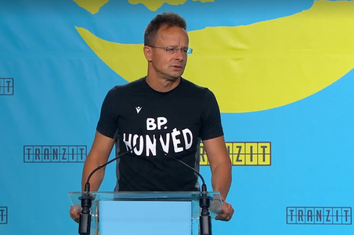 Szijjártó Péter beszél a 2025-ös Tranzit fesztiválon