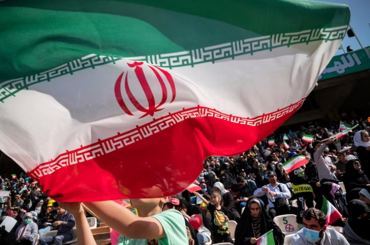  Iráni zászló. Fotó: Morteza Nikoubazl, Nurphoto/Getty Images