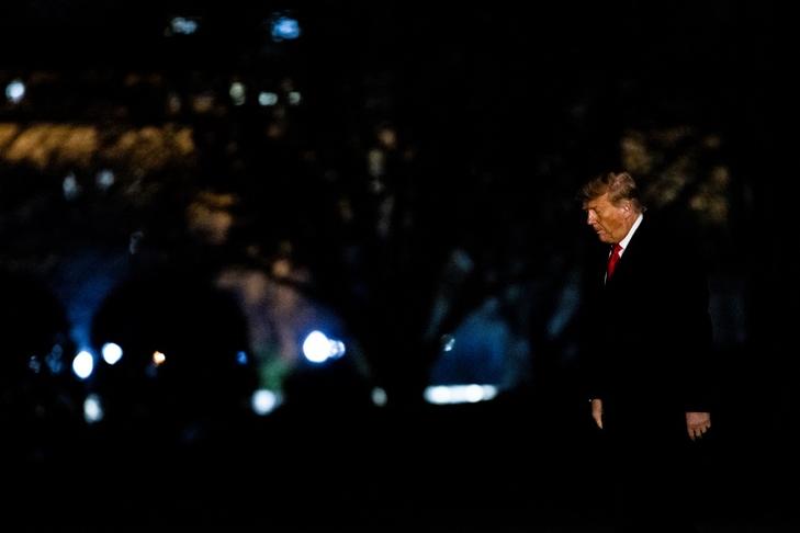Donald Trump regresó aquí a la Casa Blanca.  Foto: EPA/Samuel Corum