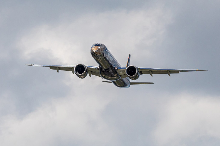 Az Embraer 195-E2 egyik első példánya a 2019-es párizsi légivásáron