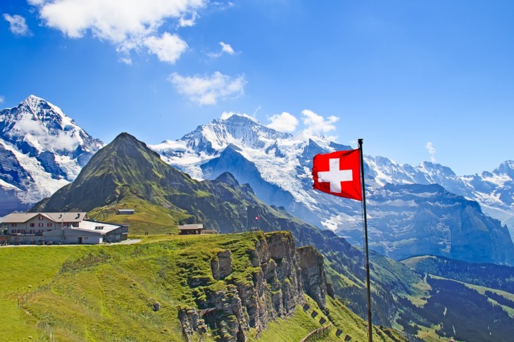 A svájci Alpok – egyre több jele van a klímaváltozásnak. Fotó: Depositphotos 