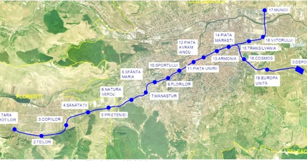 A kolozsvári metró 21 kilométeren át  fut majd a városon keresztül