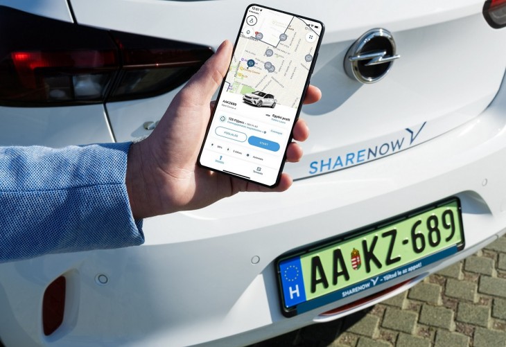 A Share Now a hazai piac egyik legjelentősebb autómegosztója. Fotó: AutoWallis