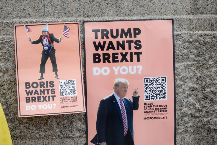Anti Donald Trump tüntetők még 2019-ben Londonban