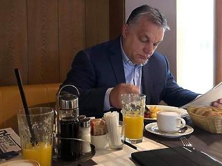 A nap képe: ezzel indította a reggelt Orbán 