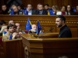 Volodimir Zelenszkij ukrán elnök ismerteti Győzelmi Tervét