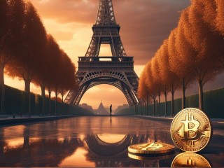 Bitcoin Párizsban. Fantáziarajz. Forrás: Nightcafé