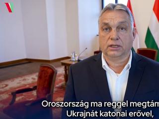 Orbán Viktor: Magyarország nem küld fegyvereket és katonákat Ukrajnába