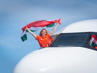 Gulyás Michelle az aranygépen, 2024. augusztus 12. 