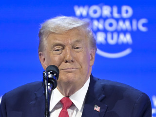 Donald Trump amerikai elnök az 56. Világgazdasági Fórumon 2026. január jában