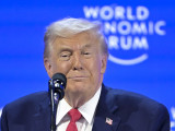 Donald Trump amerikai elnök az 56. Világgazdasági Fórumon 2026. január jában