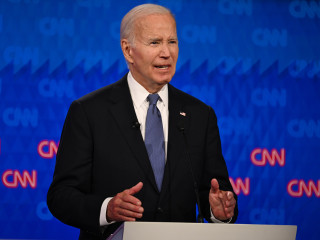 Joe Biden a CNN elnökjelölti vitáján 2024. június 27-én