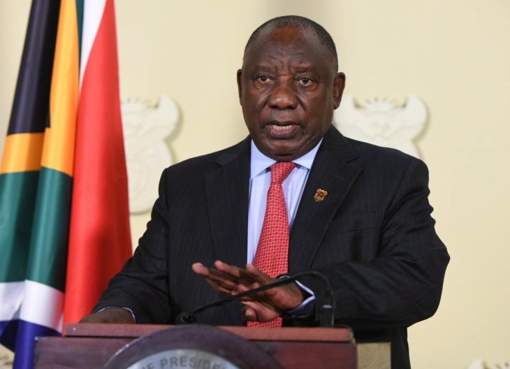 Cyril Ramaphosa, Dél-Afrika elnöke. Fotó: EPA/GCIS