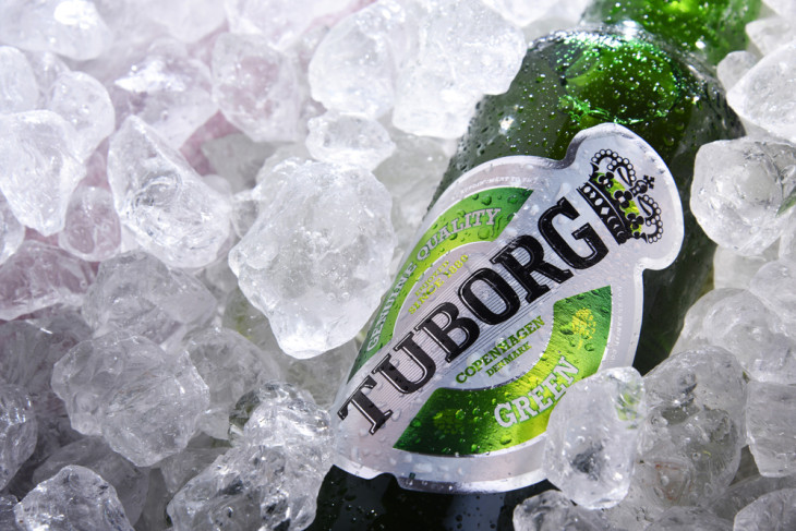A Tuborg sör értékesítése mennyiségben 8 százalékkal nőtt