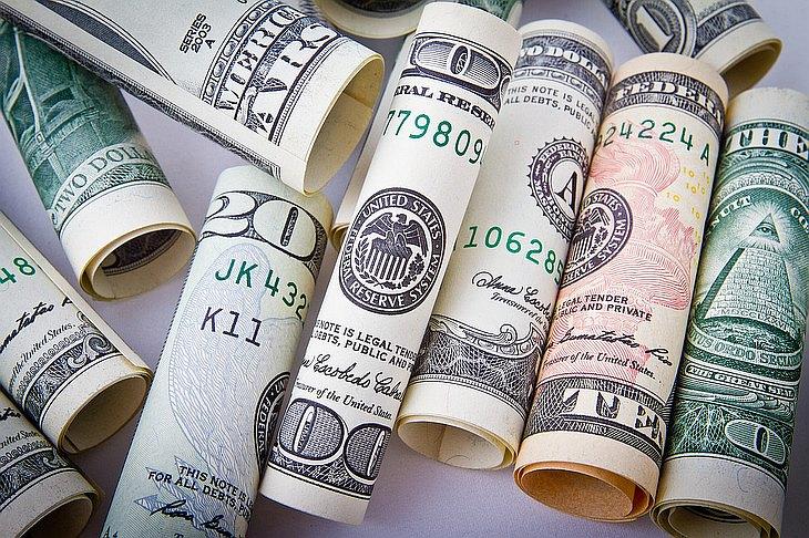 Dollárbankjegyek. Fotó: Pixabay