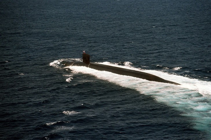Fenyegető jelenlét - a USS Kentucky egy korábbi képen. Fotó: Wikimedia
