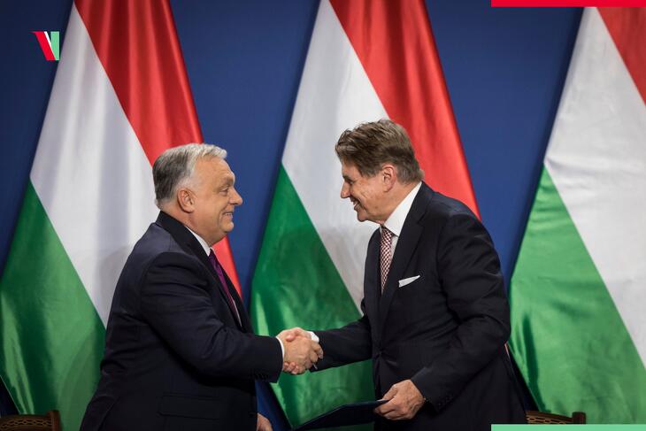 Javuló hangulat: Orbán Viktor és Nagy Elek kézfogása, a kormány és a kamara közös, 11 pontos adócsökkentési csomagja kapcsán
