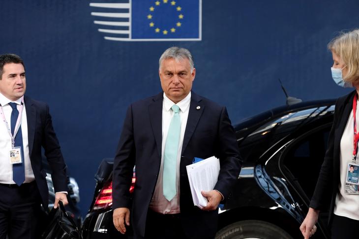 Elérte, amit akart. Orbán Viktor egy rendkívüli EU-csúcson Brüsszelben 2020 júliusában. Forrás: Európai Tanács