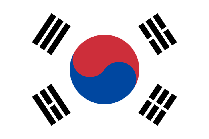 Dél-Korea zászlaja