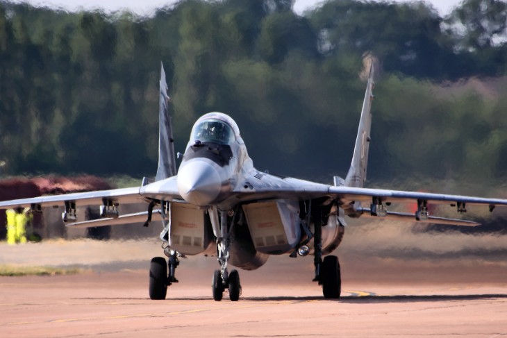 A lengyel légierő egyik MiG-29-ese 2013-ban - napokon belül ukrán felségjelzéssel repülhet? Fotó: Wikimedia