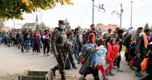 A szíriai menekültek 2015 őszén tömegesen tartottak Németország felé