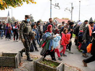 A szíriai menekültek 2015 őszén tömegesen tartottak Németország felé