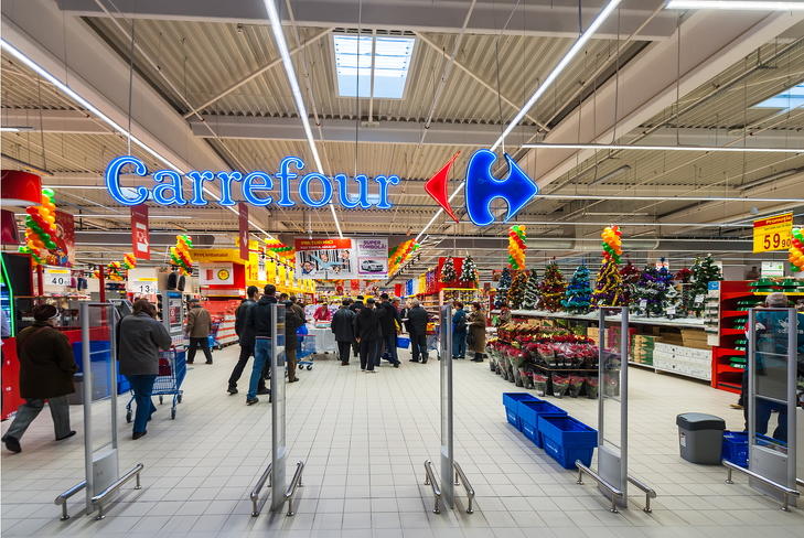 Carrefour-áruház. Fotó: Depositphotos