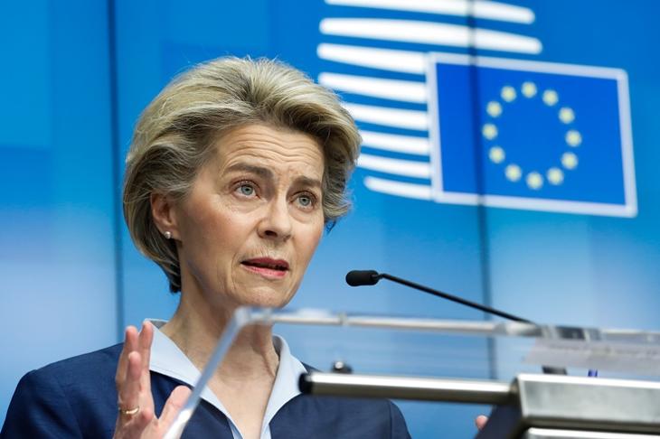 Ursula von der Leyen már április ötödikén bejelentette a lépést. Fotó: Európai Tanács