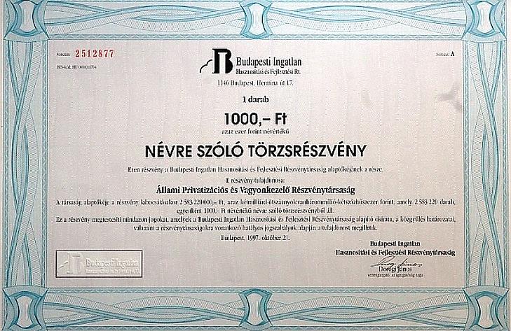 Zsíros harminc százalékkal ér többet a magyar ingatlanbefektető társaság?