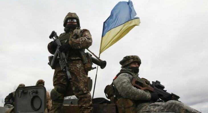Ukrán katonák a fronton. Fotó: Szabadság Rádió