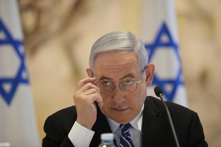 Benjamin Netanjahu izraeli miniszterelnök. EPA/ABIR SULTAN