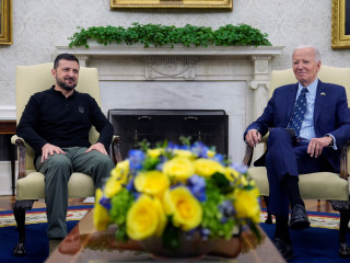 Zelenszkij és Biden a Fehér Házban