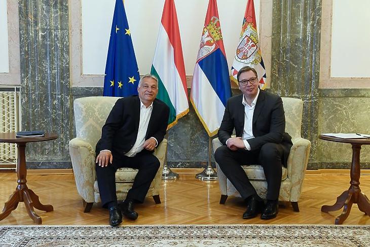  Aleksandar Vučić és Orbán Viktor találkozója Belgrádban 2020. május 15-én. Fotók: Koszticsák Szilárd/MTI