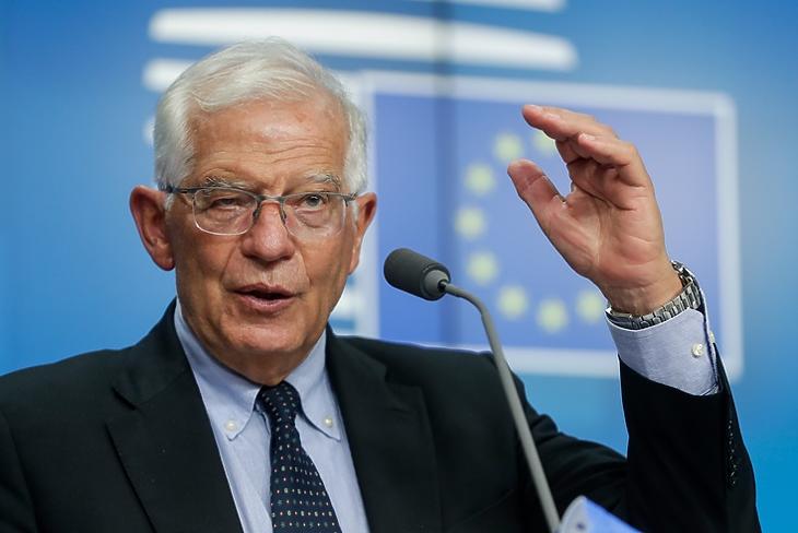 Josep Borrell, kül és -biztonságpolitikáért felelős uniós főképviselő tárgyalna a tálibokkal. EPA/STEPHANIE LECOCQ