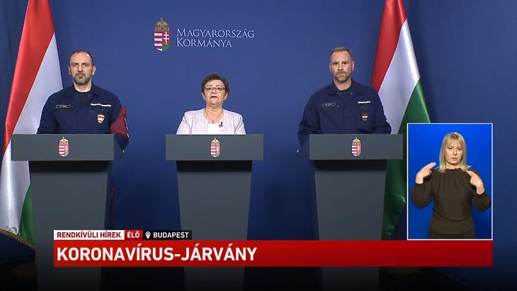Itt nézhető vissza az operatív törzs mai sajtótájékoztatója