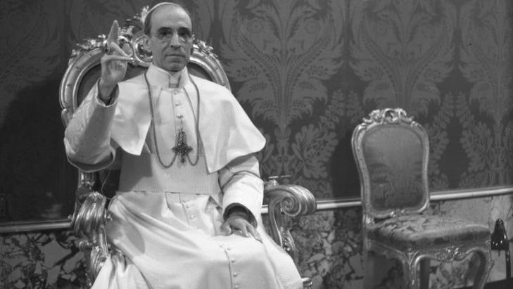 Egyes Vatikán-szakértők Ferenc hozzáállását XII. Piusz (képünkön) második világháborús magatartásához hasonlítják. Fotó: Vatican News