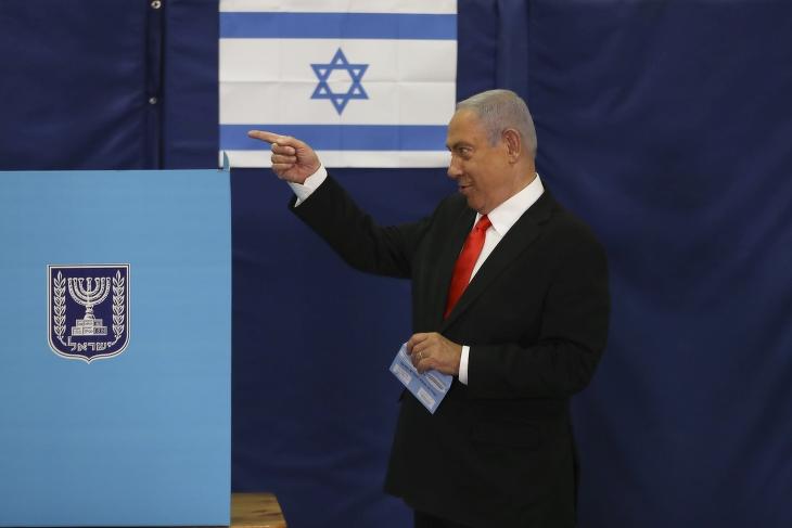 Netanjahu győzelme is az arab választókon múlhat (Fotó: MTI / AP / Pool / Ronen Zvulun)